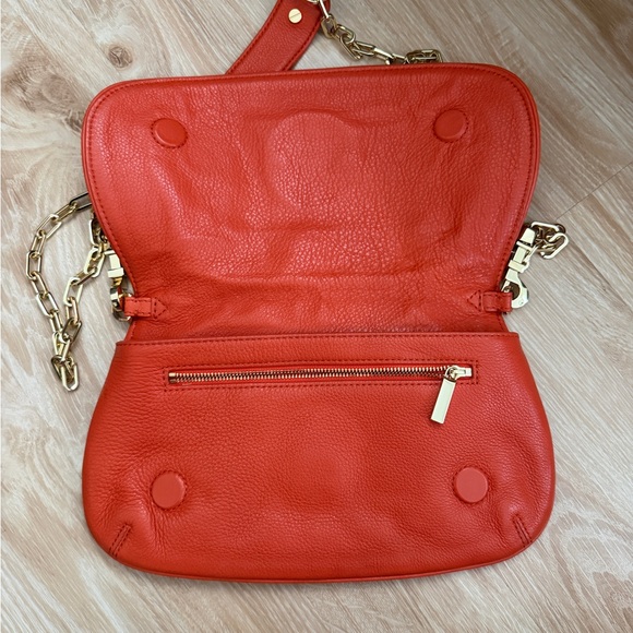Tory Burch Orange Crossbody Purse with Magnetic Closure - Picture 9 of 11